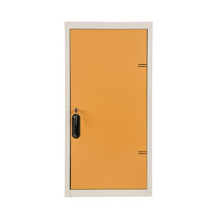 ตู้เหล็กบานเปิดทึบ KIOSK UDB-1 OR สีขาว/ส้ม