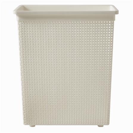 ตะกร้าผ้าเหลี่ยมสูง DKW HH-1120 ครีม_1