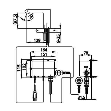 ก๊อกอ่างล้างหน้าอัตโนมัติ COTTO CT4901AC_1