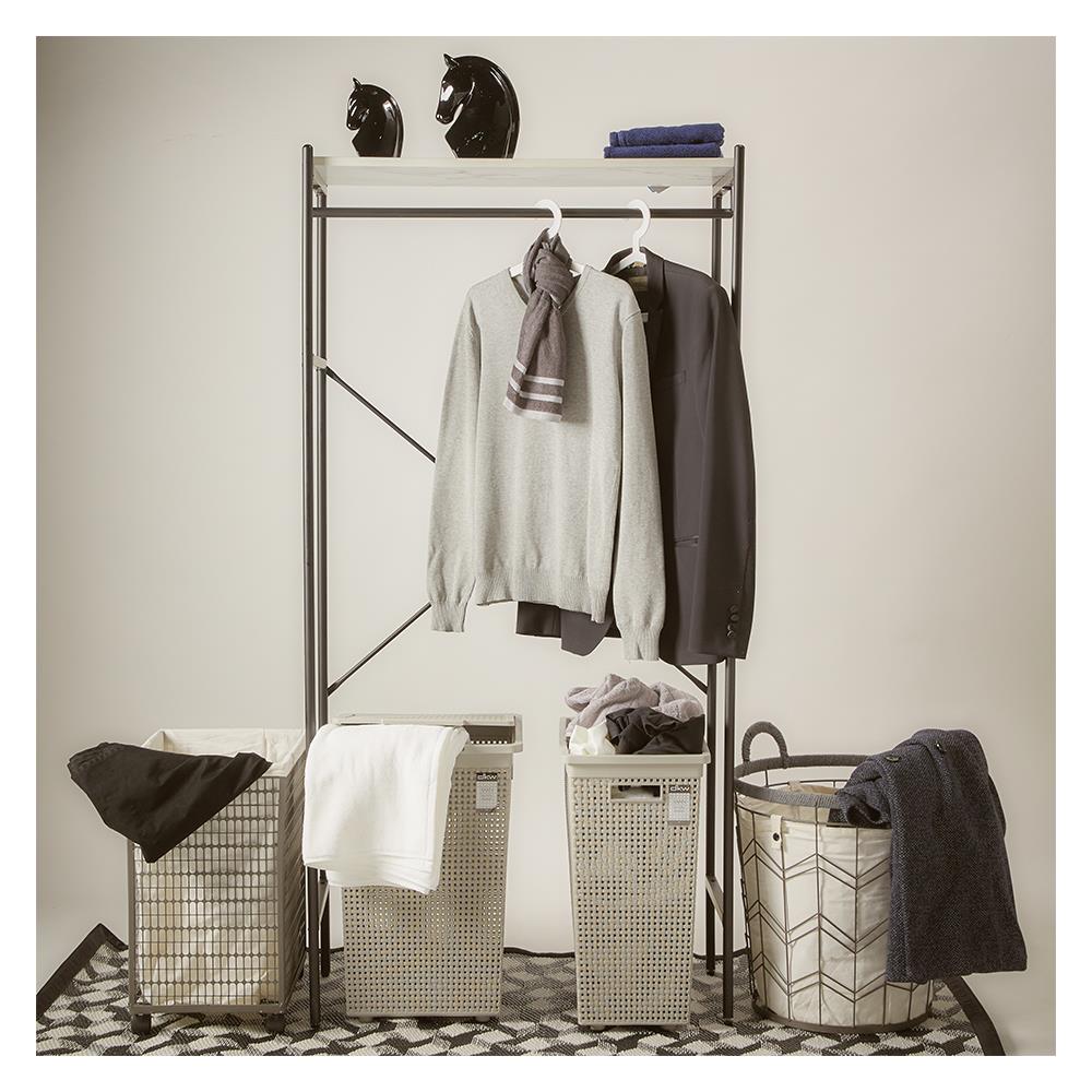 ตะกร้าผ้าเหลี่ยมสูง DKW HH-1120 เทา