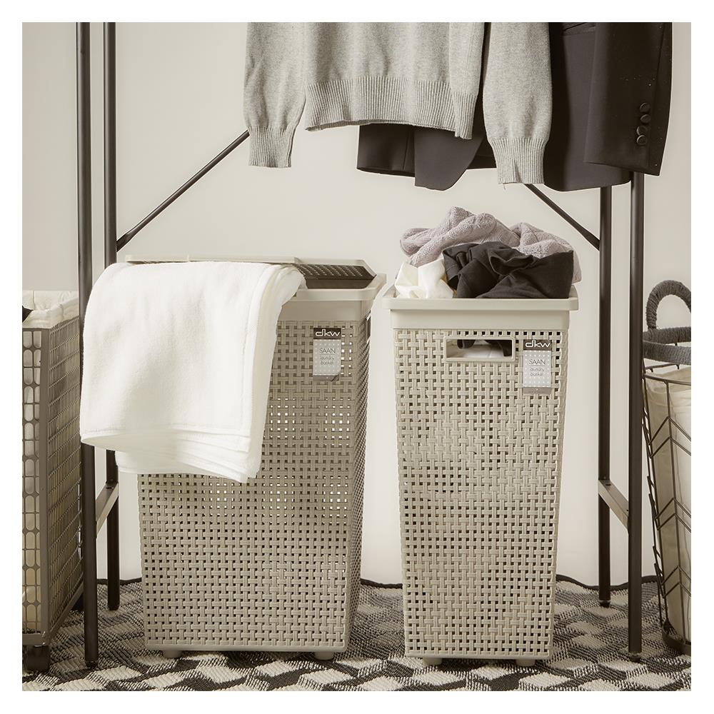 ตะกร้าผ้าเหลี่ยมสูง DKW HH-1120 เทา