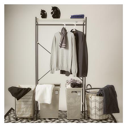 ตะกร้าผ้าเหลี่ยมสูง DKW HH-1120 เทา_2