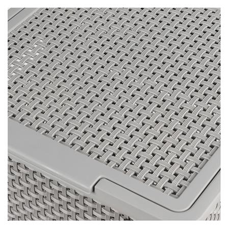 ตะกร้าผ้าเหลี่ยมสูงมีฝา DKW HH-1110 เทา_3