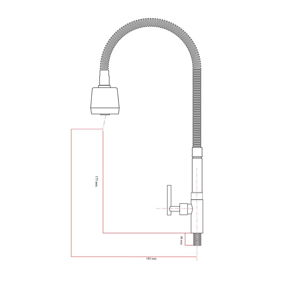 ก๊อกซิงค์เดี่ยว แบบติดตั้งบนเคาน์เตอร์ LUZERN LN-8605