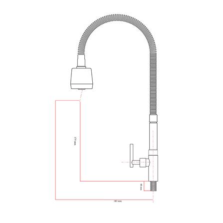 ก๊อกซิงค์เดี่ยว แบบติดตั้งบนเคาน์เตอร์ LUZERN LN-8605_3