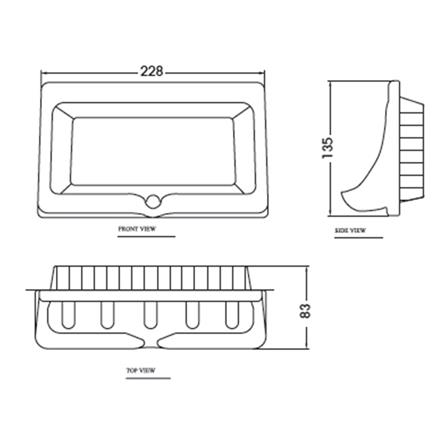 ที่ใส่สบู่แบบฝังผนัง NASCO NA-095-WA สีขาว_1