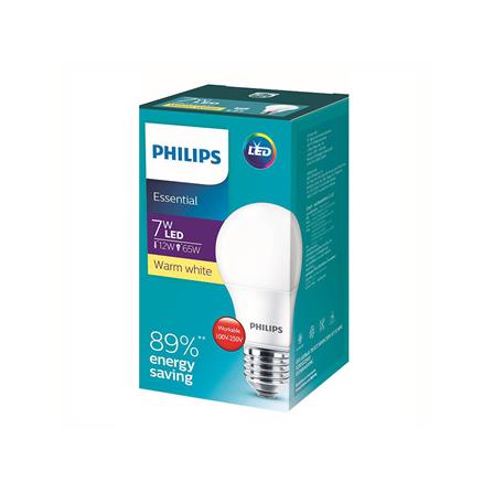 หลอด LED PHILIPS A60 ESSENTIAL 7 วัตต์ WARM WHITE E27_1