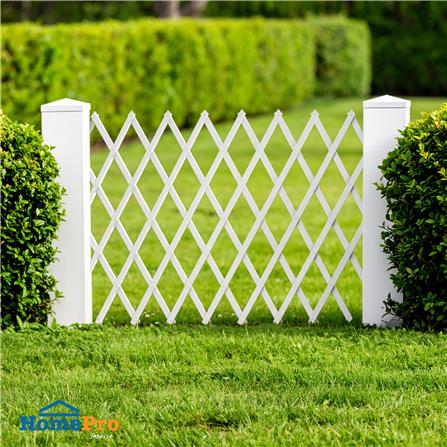 รั้วพลาสติกอเนกประสงค์ยืด-หด SPRING สีขาว