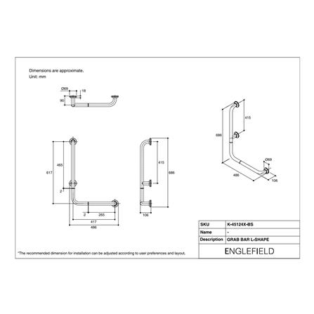 ราวมือจับกันลื่นตัว L ENGLEFIELD K-45124X-BS_1
