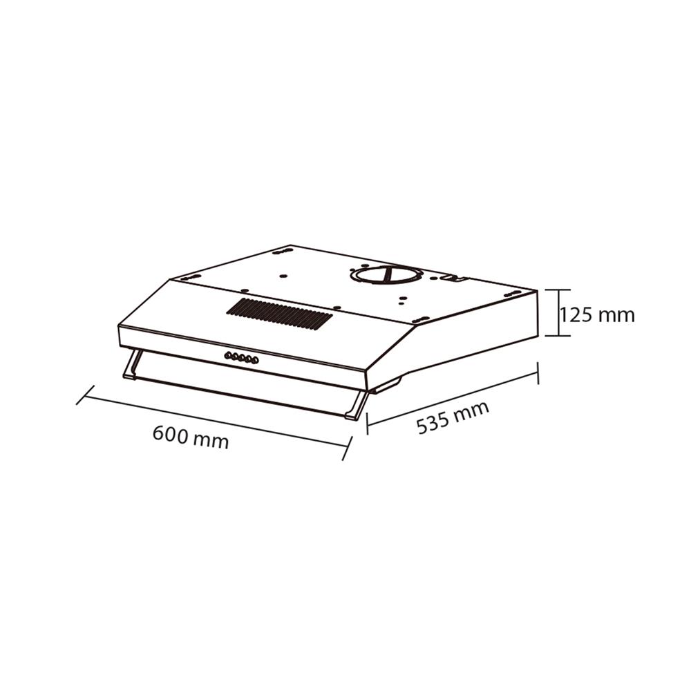 เครื่องดูดควันมาตรฐาน AXIA I-NERO60ITC 60 ซม.