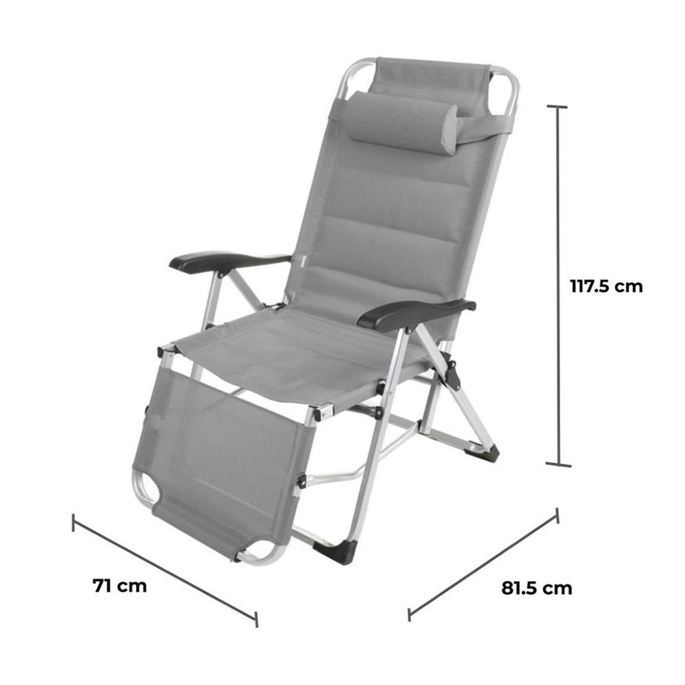 เก้าอี้พักผ่อน SPRING SUNSHINE สีเทา