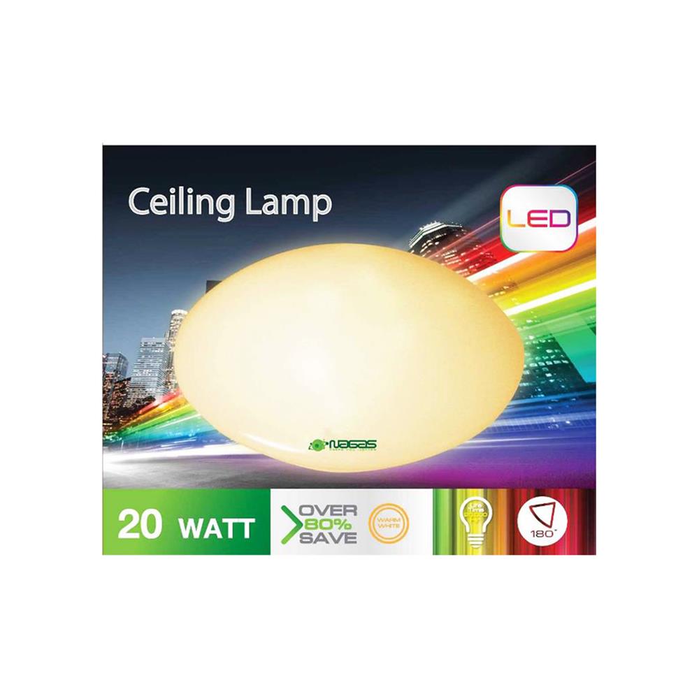 ไฟเพดาน LED NAGAS CLP 14 นิ้ว 20 วัตต์ WARM WHITE สีขาว