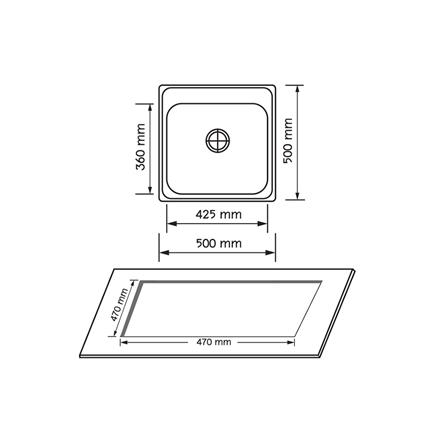 ซิงค์ฝัง 1 หลุม AXIA MARINA 50 สเตนเลส_3