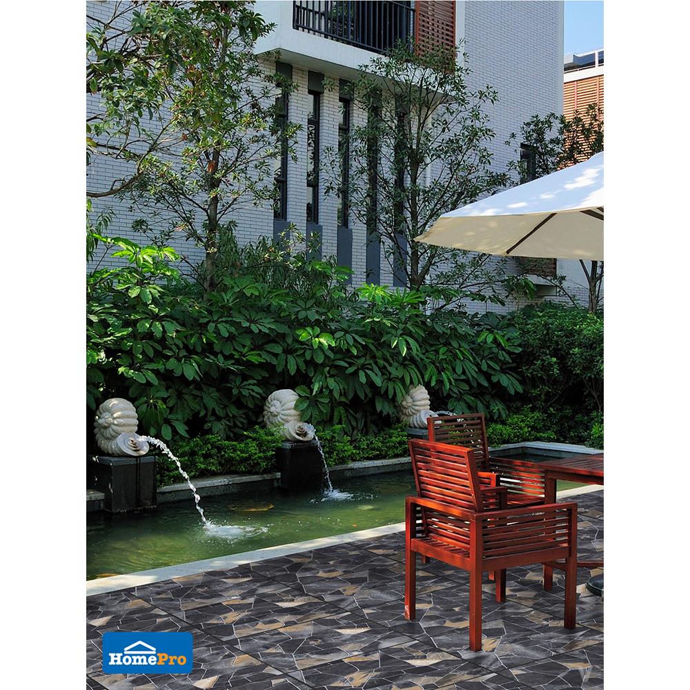 กระเบื้องพื้น 50x50 ซม. DURAGRES โทมาฮอว์ค ดำ A 1M2