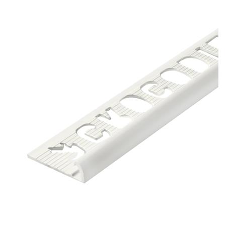 คิ้ว UPVC จระเข้ พลัสไมโครแบน 2 ม. 10 มม. สีขาวไข่มุก