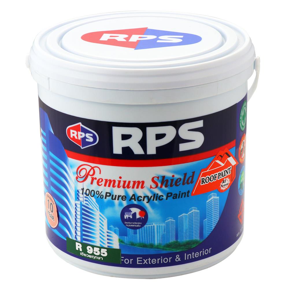 สีน้ำทาหลังคา RPS 955 สีเขียวพฤกษา 1 แกลลอน