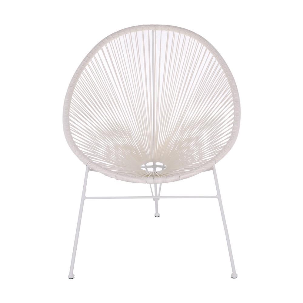 เก้าอี้หวายเทียม SPRING TRENDY สีขาว