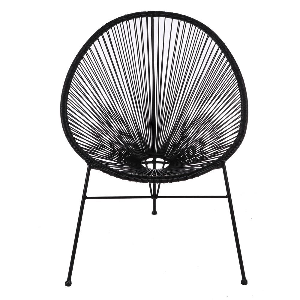 เก้าอี้หวายเทียม SPRING TRENDY สีดำ