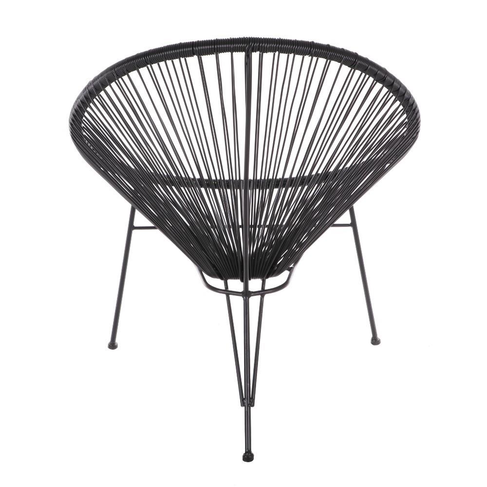 เก้าอี้หวายเทียม SPRING TRENDY สีดำ