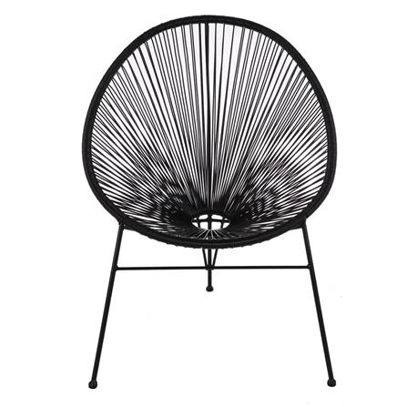 เก้าอี้หวายเทียม SPRING TRENDY สีดำ_0