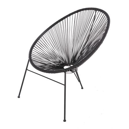 เก้าอี้หวายเทียม SPRING TRENDY สีดำ_1