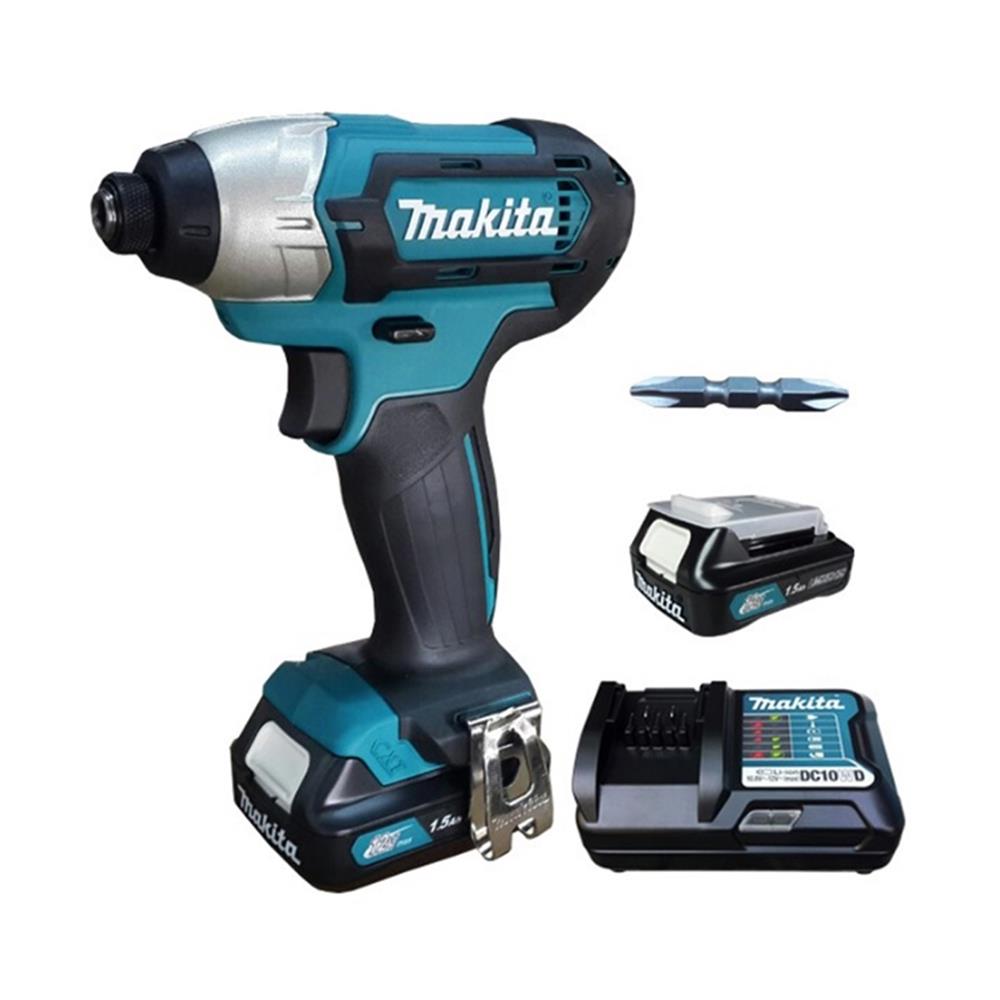 สว่านไขควงไร้สาย (พร้อมแบตเตอรี่) MAKITA TD110DWYE 12 โวลต์