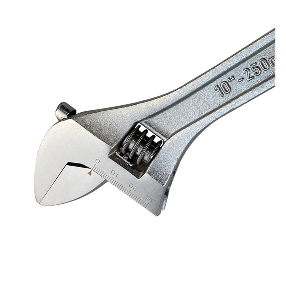 ประแจเลื่อนชุบซาตินด้ามเปลือย HACHI 10 นิ้ว