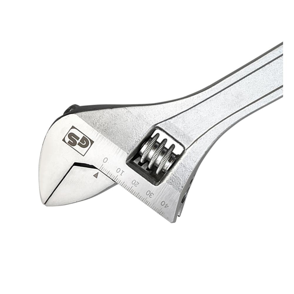 ประแจเลื่อนชุบซาตินด้ามเปลือย HACHI 12 นิ้ว