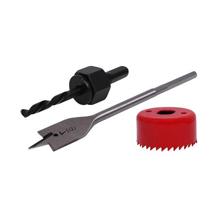 ชุดดอกสว่านเจาะประตูลูกบิด HACHI แพ็ก 3 ชิ้น