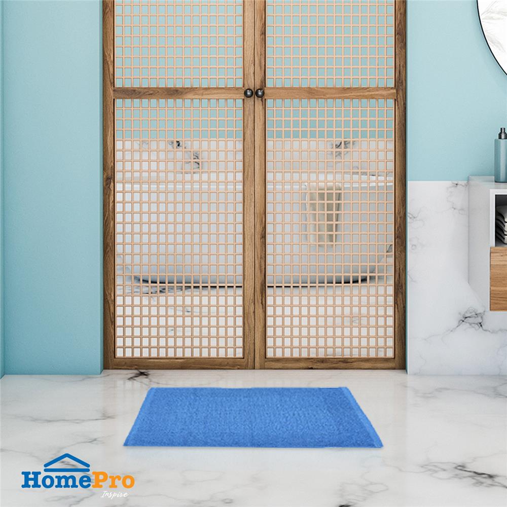 พรมขนหนู HOME LIVING STYLE BONE 17X28 นิ้ว สีน้ำเงิน