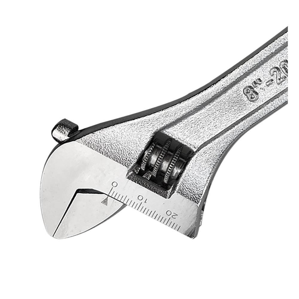 ประแจเลื่อนชุบซาตินด้ามเปลือย HACHI 8 นิ้ว