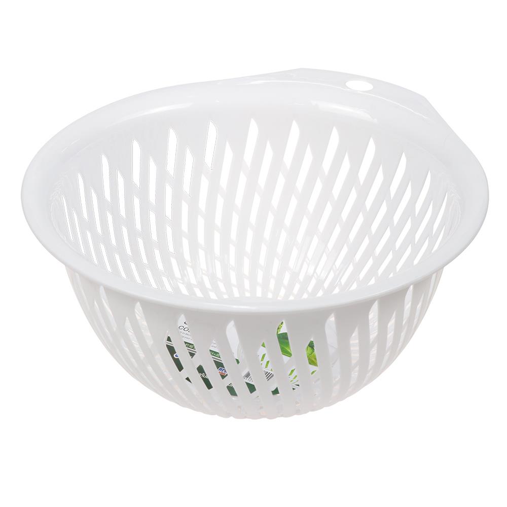 ตะแกรงล้างผักกลม MICRONWARE  28 ซม. สีขาว