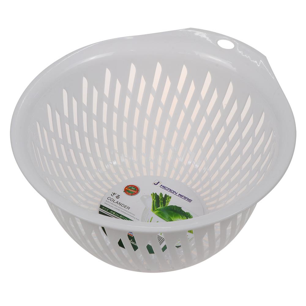 ตะแกรงล้างผักกลม MICRONWARE  28 ซม. สีขาว