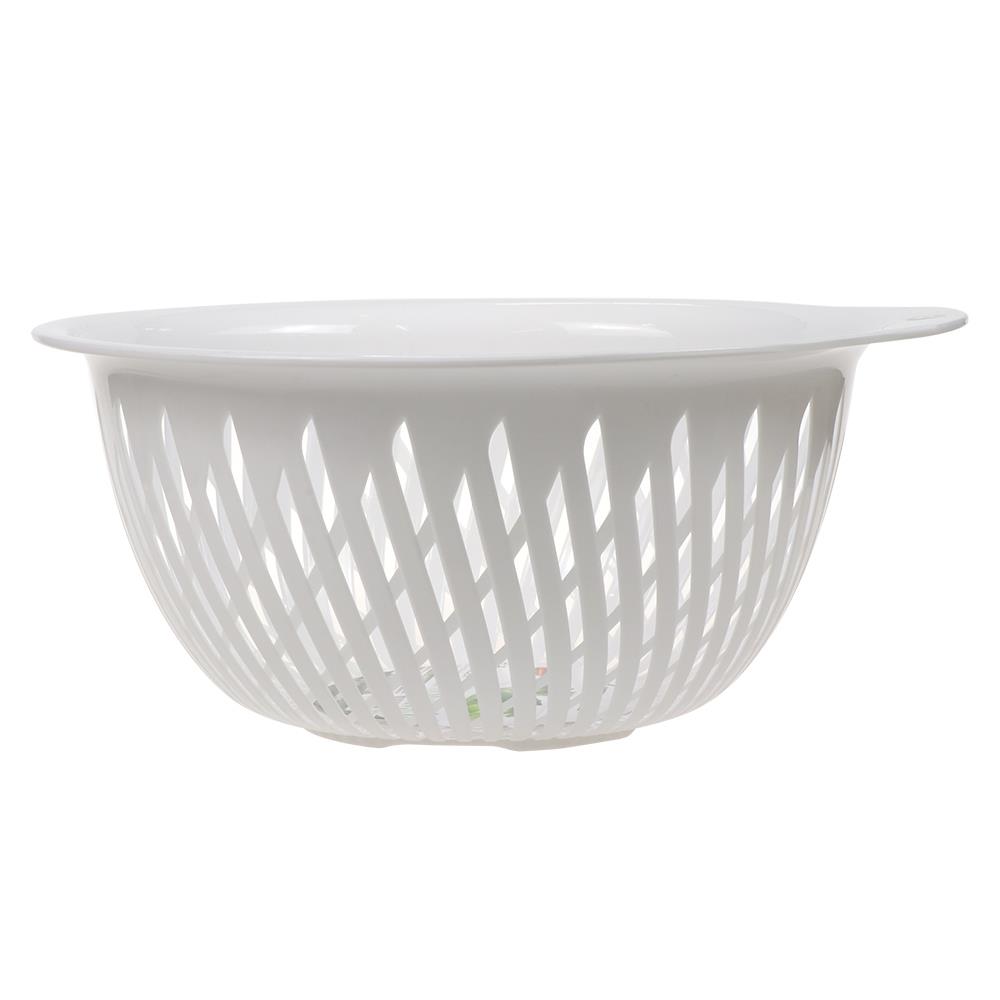 ตะแกรงล้างผักกลม MICRONWARE  28 ซม. สีขาว