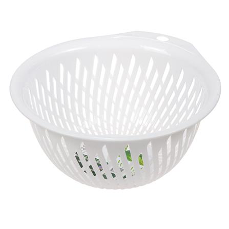 ตะแกรงล้างผักกลม MICRONWARE  28 ซม. สีขาว