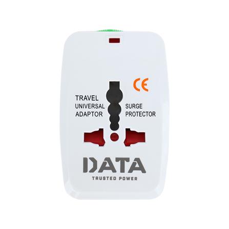 ปลั๊กแปลง 2 ขา UNIVERSAL  2 USB DATA DP1 สีขาว