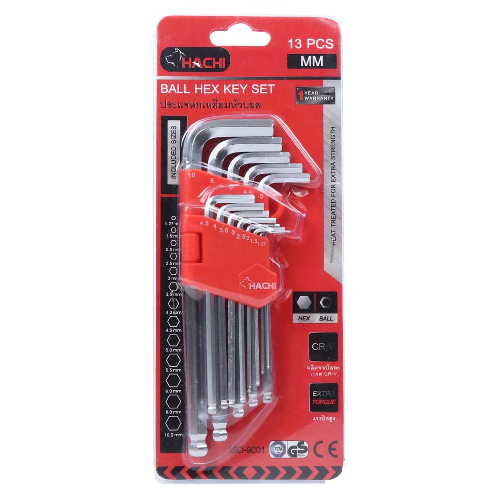 ชุดประแจหกเหลี่ยม13 ชิ้น  HACHI