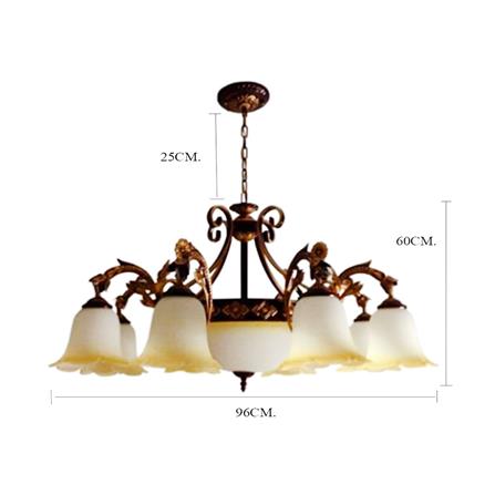 ไฟช่อ INOVA SP669 สีน้ำตาล/ดำ 9 หัว_2