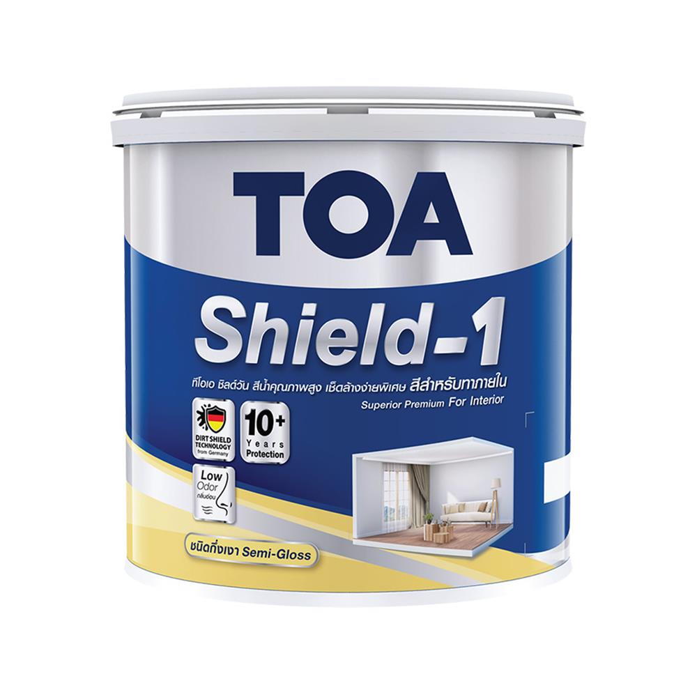สีน้ำทาภายใน TOA SHIELD-1 BASE C กึ่งเงา 2.5 แกลลอน