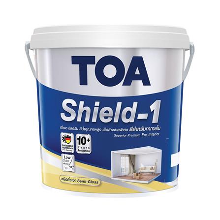 สีน้ำทาภายใน TOA SHIELD-1 BASE B กึ่งเงา 2.5 แกลลอน
