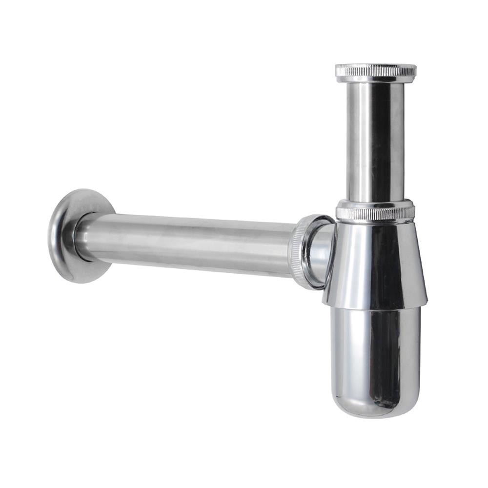 ท่อน้ำทิ้งอ่างล้างหน้ากระปุก NOVABATH IS-3402 20ซม. สีโครม