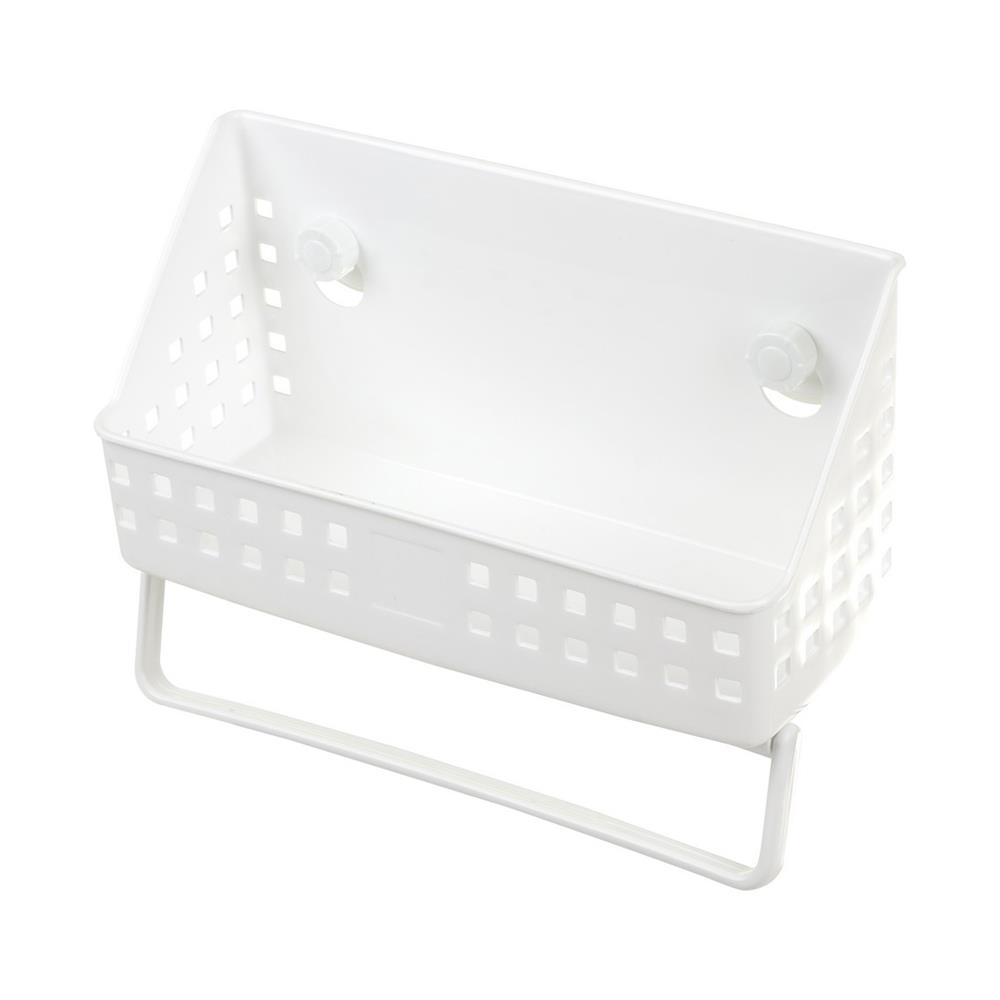 ตะกร้าแขวนติดผนังสูญญากาศ R1820 สีขาว KECH