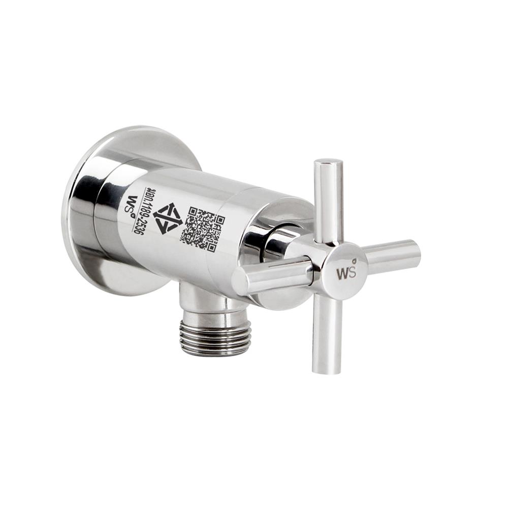 วาล์วฝักบัว 1 ทาง WS WP-1810 สีเงิน