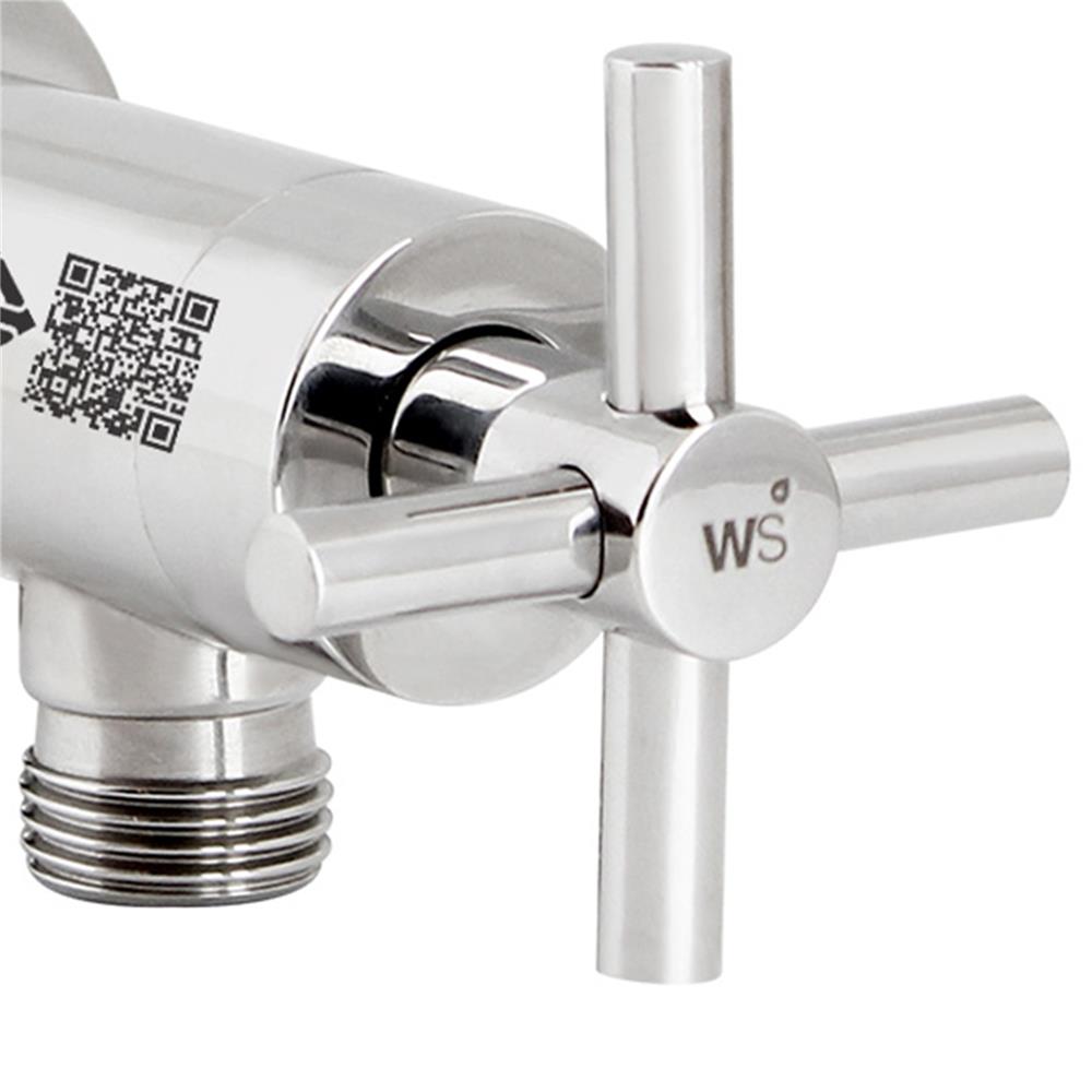 วาล์วฝักบัว 1 ทาง WS WP-1810 สีเงิน