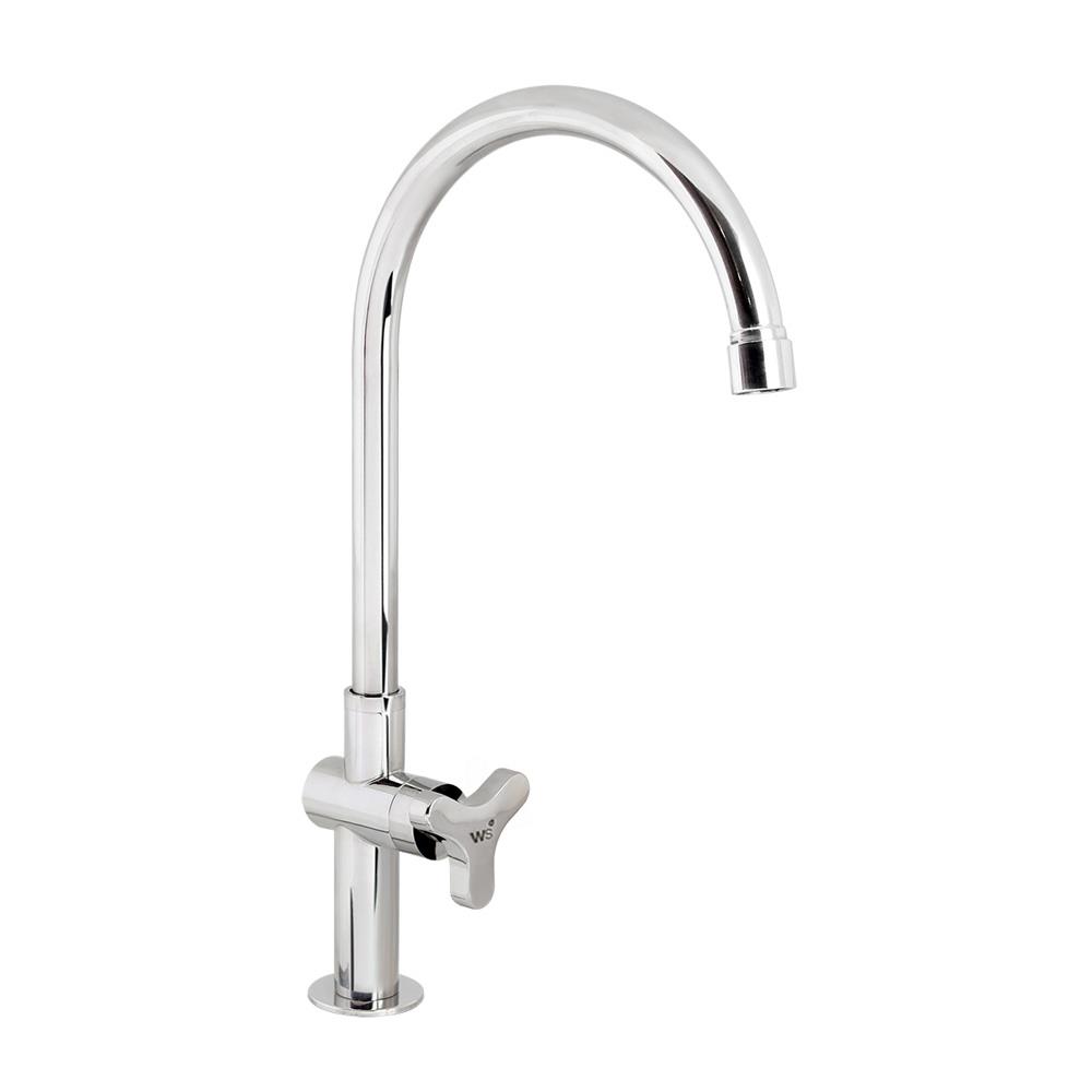 ก๊อกซิงค์เดี่ยวเคาน์เตอร์ WS WP-0831J สีเงิน