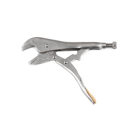 คีมล็อกปากโค้ง KINZO VR91795 10 นิ้ว สีเงิน_1