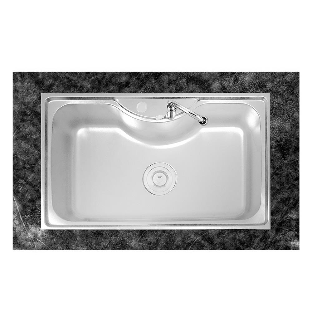 ซิงค์ฝัง 1หลุม LUCKY FLAME BIS-0858 สเตนเลส