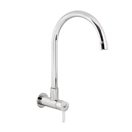 ก๊อกซิงค์เดี่ยวผนัง WS WP-0232J สีเงิน