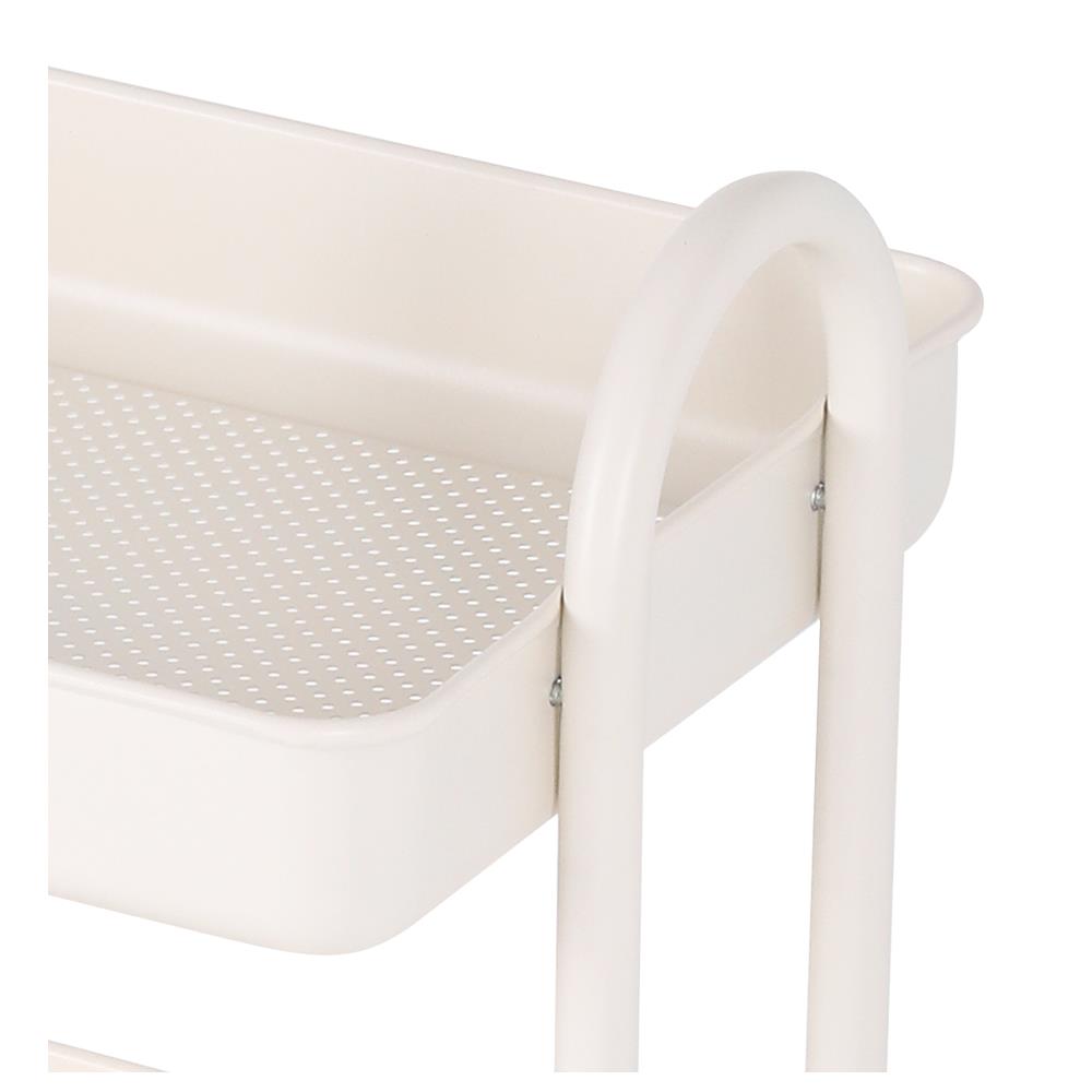 ชั้นวางของ 3 ชั้น มีล้อ STACKO ST25346 46x39.5x87 ซม. สีครีม