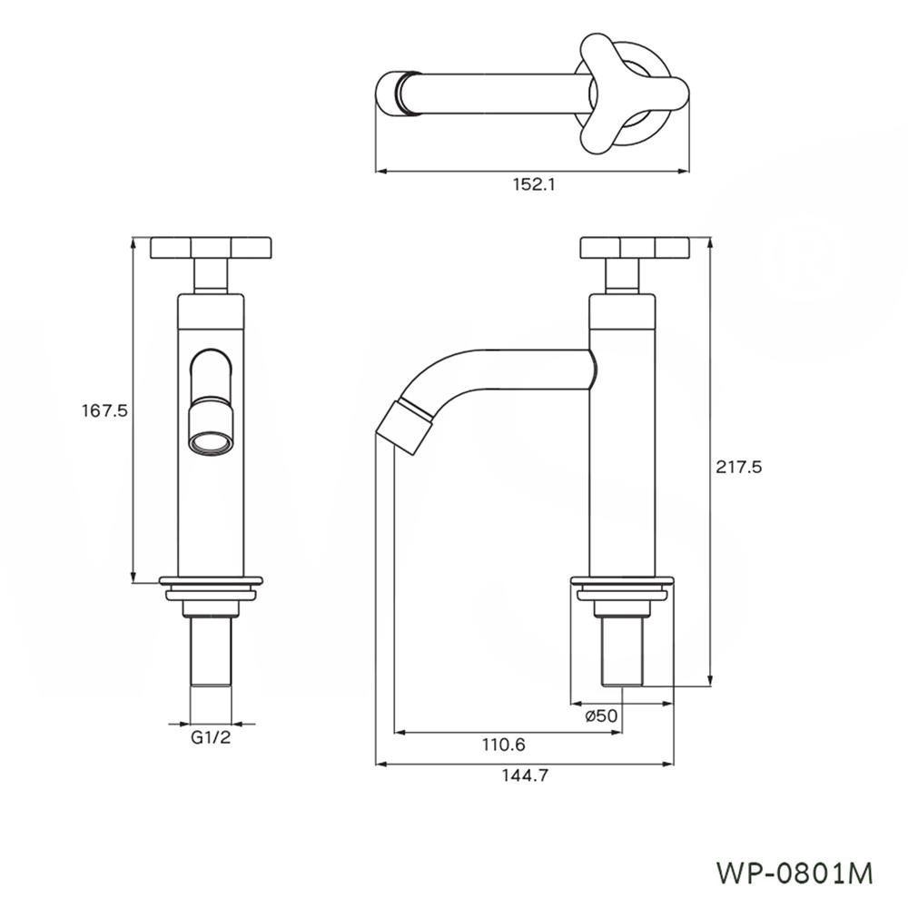 ก๊อกอ่างล้างหน้าเดี่ยว WS WP-0801M